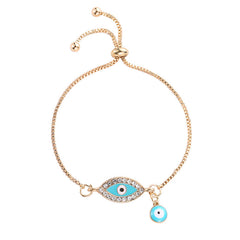 Devil's Eye Shaped Chain Bracelet - Unisex Clothing Accessory