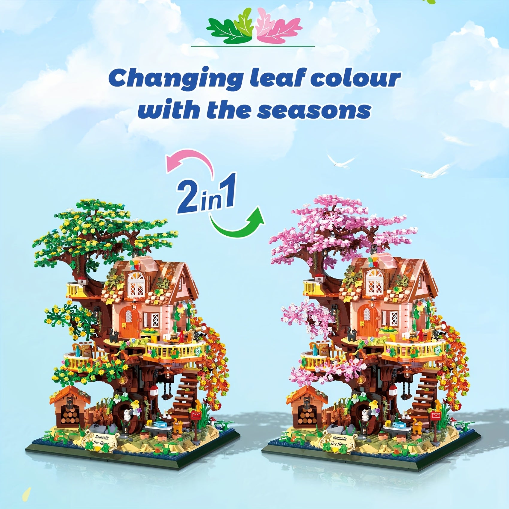 Tree House Building Blocks Set for Adults