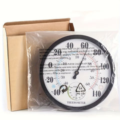 Wall Mounted Indoor Thermometer Hygrometer No Batteries
