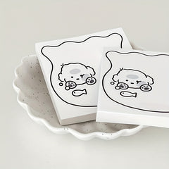 Cartoon Dog Note Pad 50 Sheets Tear off Non adhesive Note Paper
