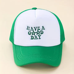 Men's Letter Embroidery Baseball Cap Mesh Breathable