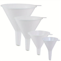 4-Piece Automotive Plastic Funnel Set Red