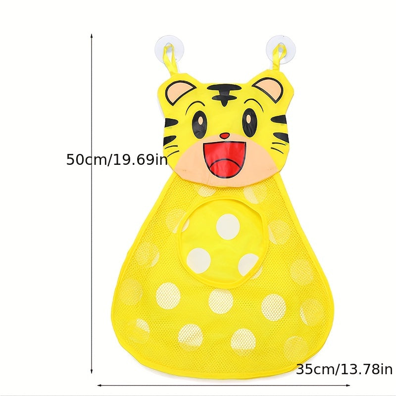 Bathroom Toys Storage Mesh with Suction Cups - Cartoon Design