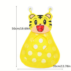 Bathroom Toys Storage Mesh with Suction Cups - Cartoon Design
