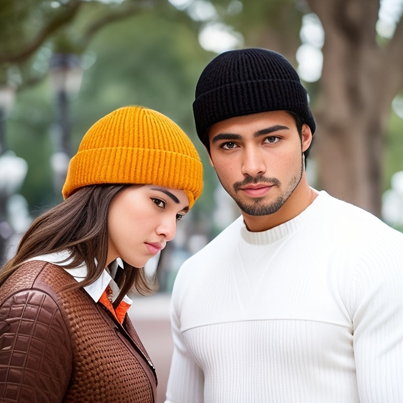Outdoor Warm Knitted Beanie Hat for Autumn & Winter