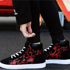 Women's High Top Skate Shoes Lace Up Canvas Sneakers