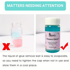 Glue Cleaner Tweezers Cleaning For Tools Eyelash Extension Glue