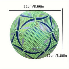 1pc Size 5 PU Leather Luminous Soccer Ball for Competition Training