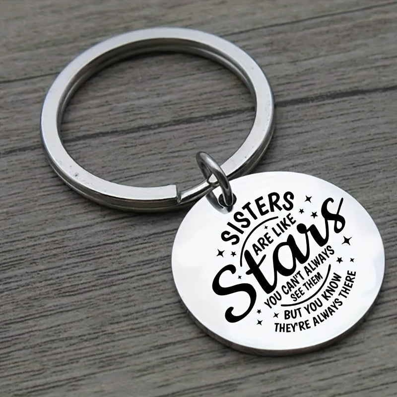 Sisters Like Stars Keychain Pendant Decoration for Car Backpacks Wallets