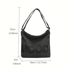 Large Capacity Canvas Tote Bag Work Office Shoulder Crossbody Bag