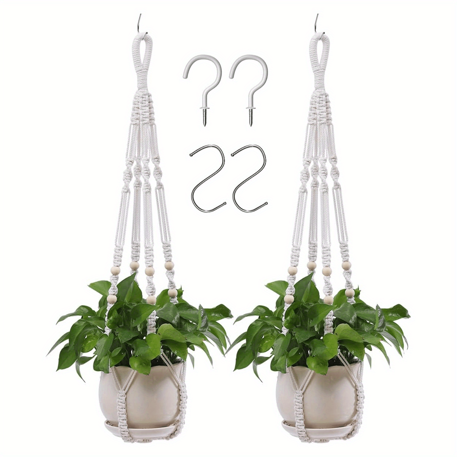 2 Packs Hanging Planters Indoor Outdoor Plant Hangers 88 9 Cm