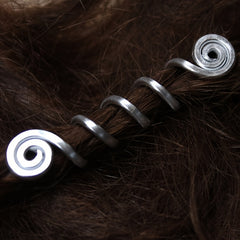 Snake Hair Jewelry For Women Braids Serpent Dreadlock Rings Hair Beads