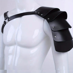 PU Leather Shoulder Armor Warrior Shoulder Armor With Belt Costume