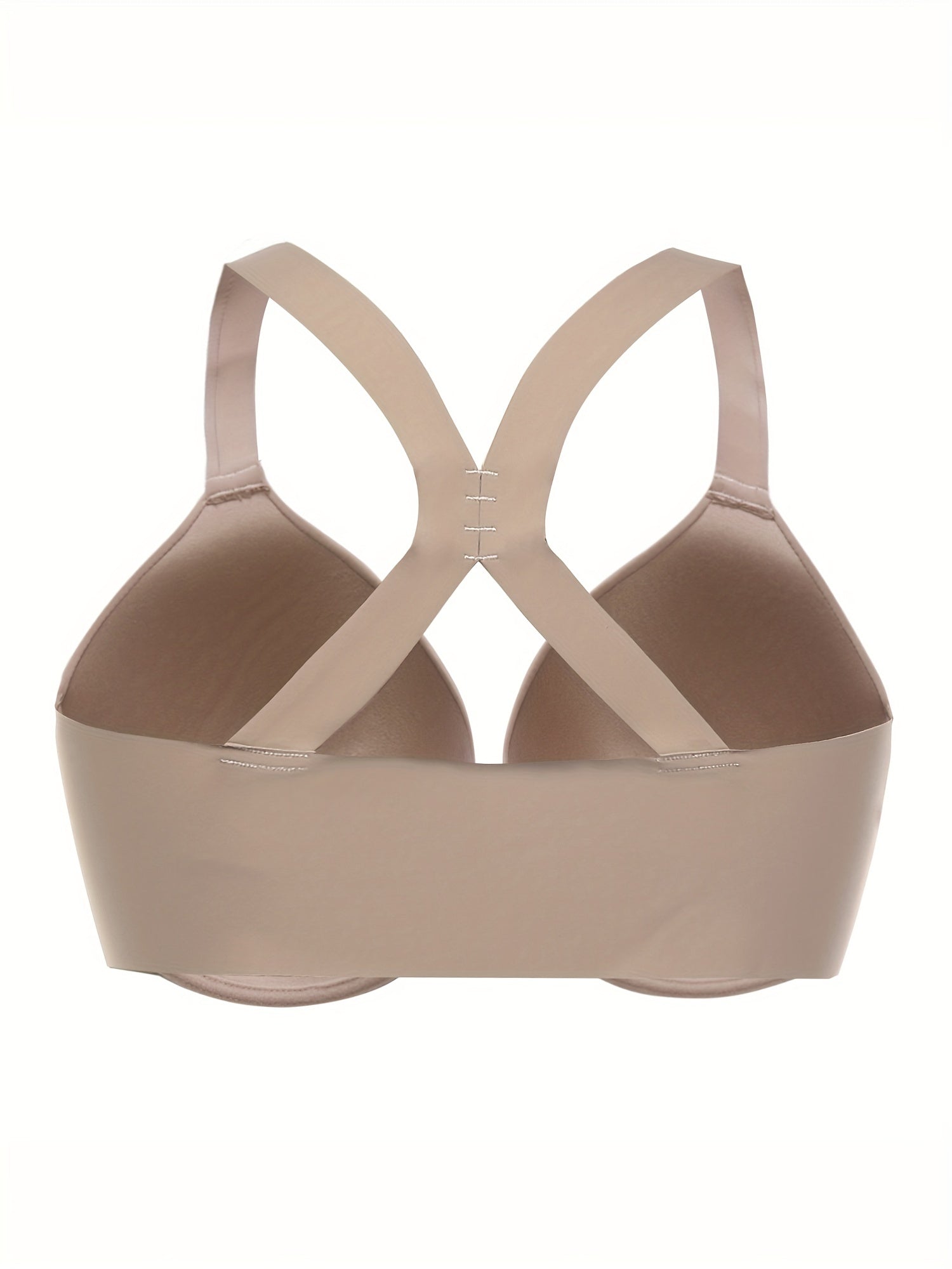  Bra Women's Plus Front Closure Racer Back T Shirt Bra