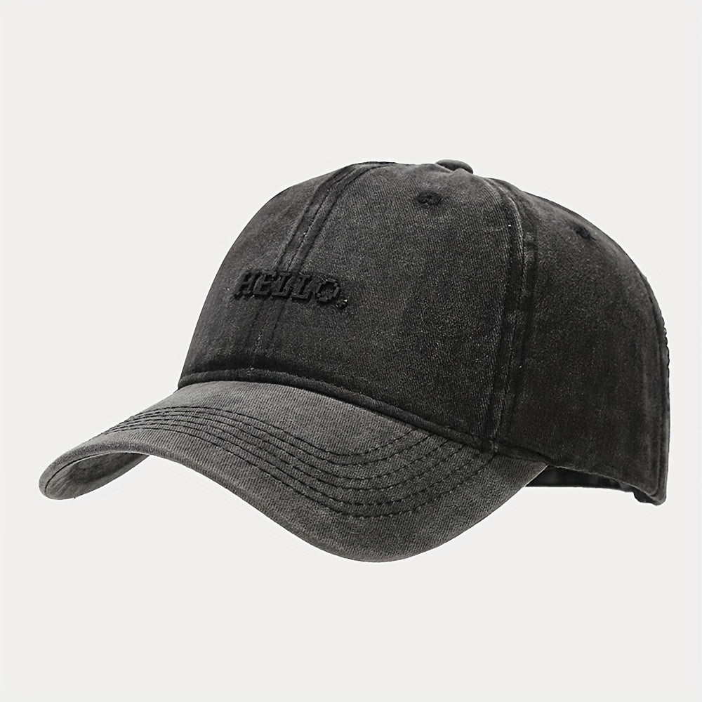 Soft Top Curved Brim Cap Embroidered Dad Hat