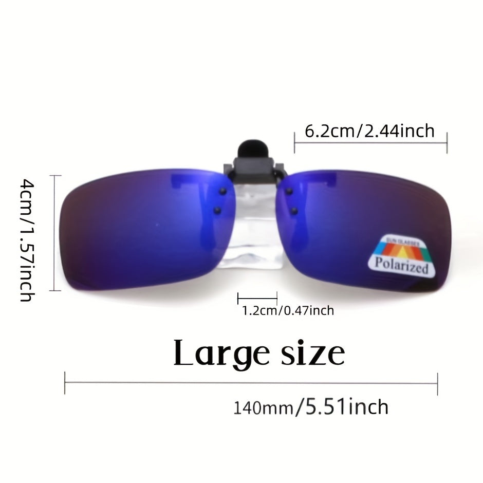 Clip On Glasses Polarized Lens Flip Up Sunglasses UV400