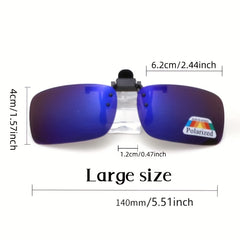 Clip On Glasses Polarized Lens Flip Up Sunglasses UV400