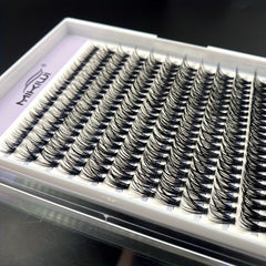 240pcs 40D Cluster Lashes DIY Eyelash Extension D Curling Long Individual Lashes