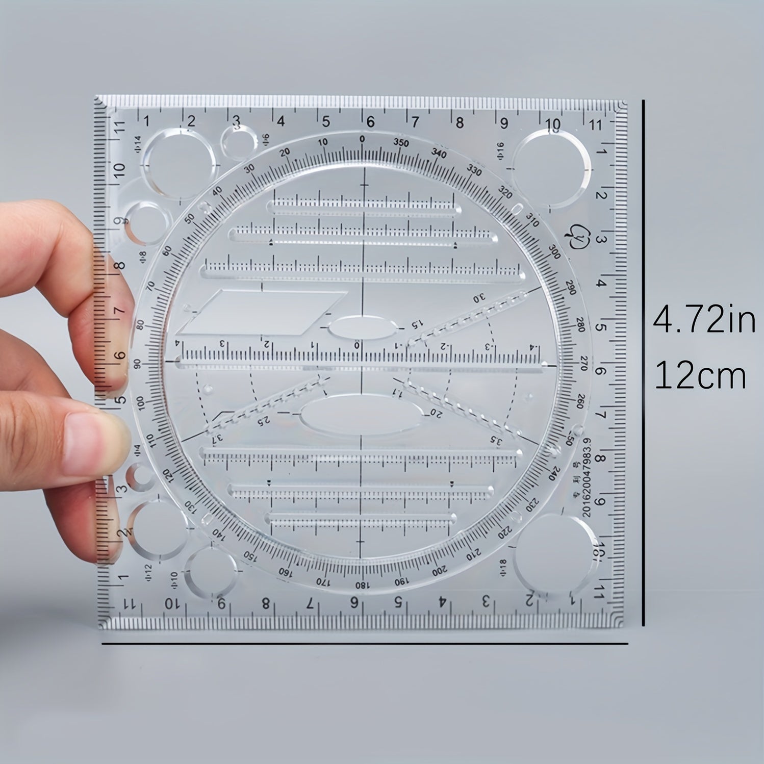 Multifunctional Ruler for Perfect Geometric Shapes
