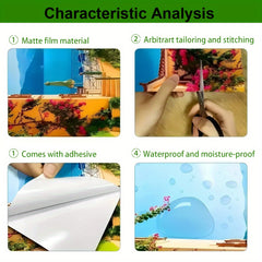 Puppy Theme Trash Can Stickers Waterproof PVC Decals