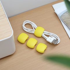 4pcs Travel Data Cable Collection Buckle Winding Storage Buckle