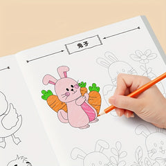 40 Page Doodle Art Practice Book for Kids with Step by Step Drawing Guide