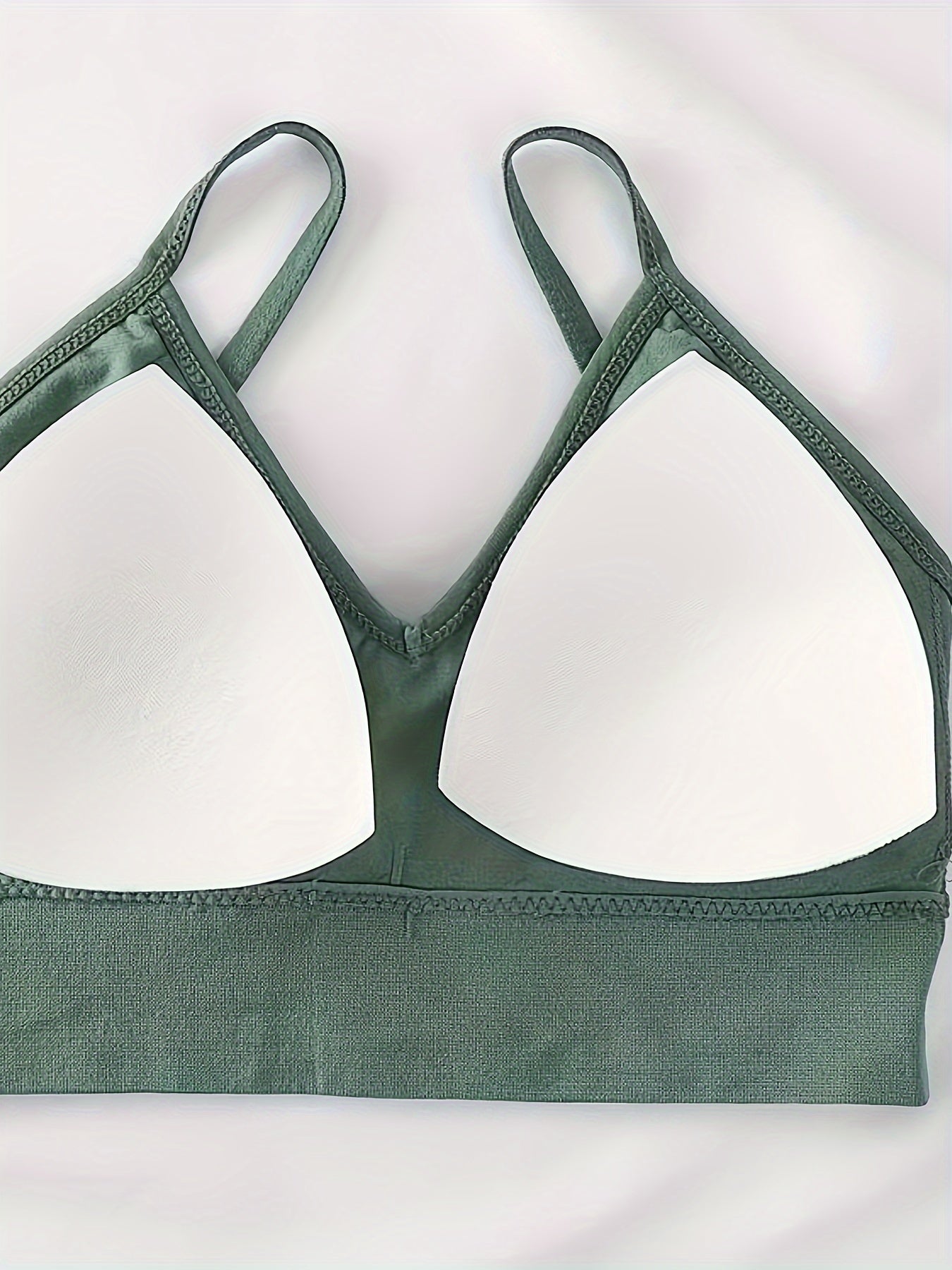 Solid Ribbed Bra & Panties Lingerie Set