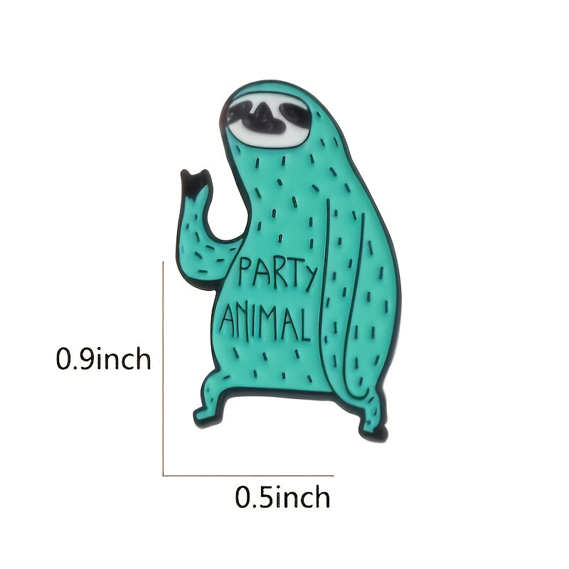 Men's Green Animal Pattern Zinc Alloy Pin