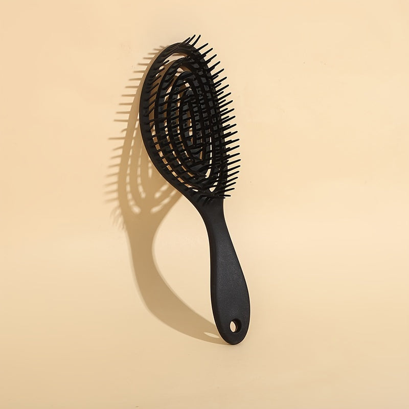 Hollow Out Scalp Massage Hair Comb Curved Hairdressing Brush