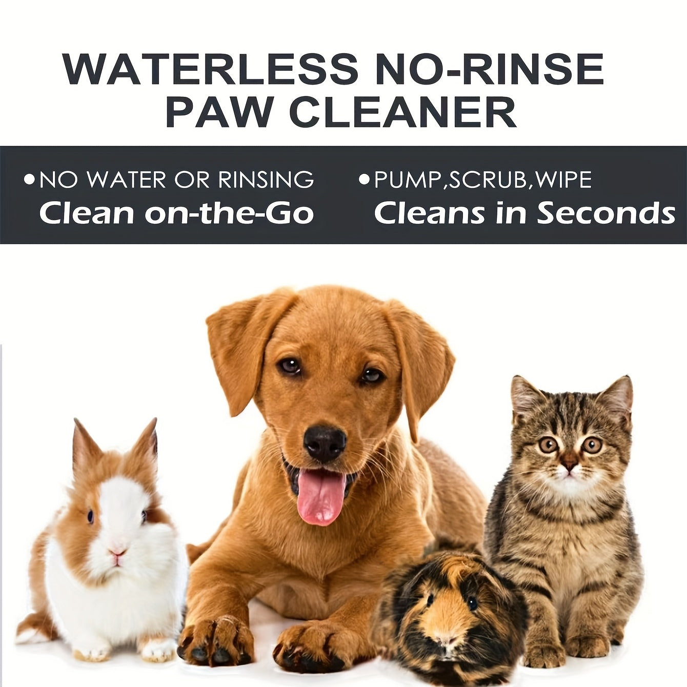 Dog Paw Cleaner Foam 100ml with Silicone Brush