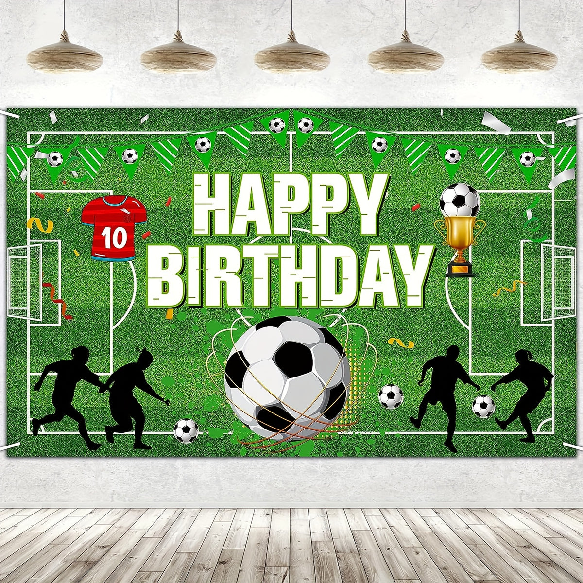 Soccer Ball Party Banner Soccer Birthday Decorations