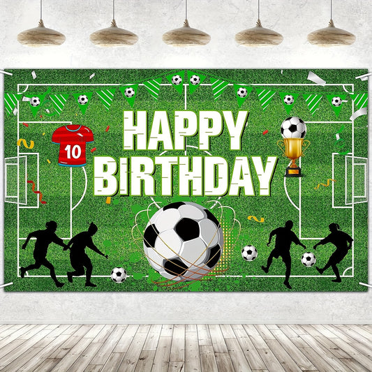 Soccer Ball Party Banner Soccer Birthday Decorations
