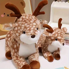 Realistic Deer Plush Toy with Antlers - Perfect Gift for Birthdays & Chris