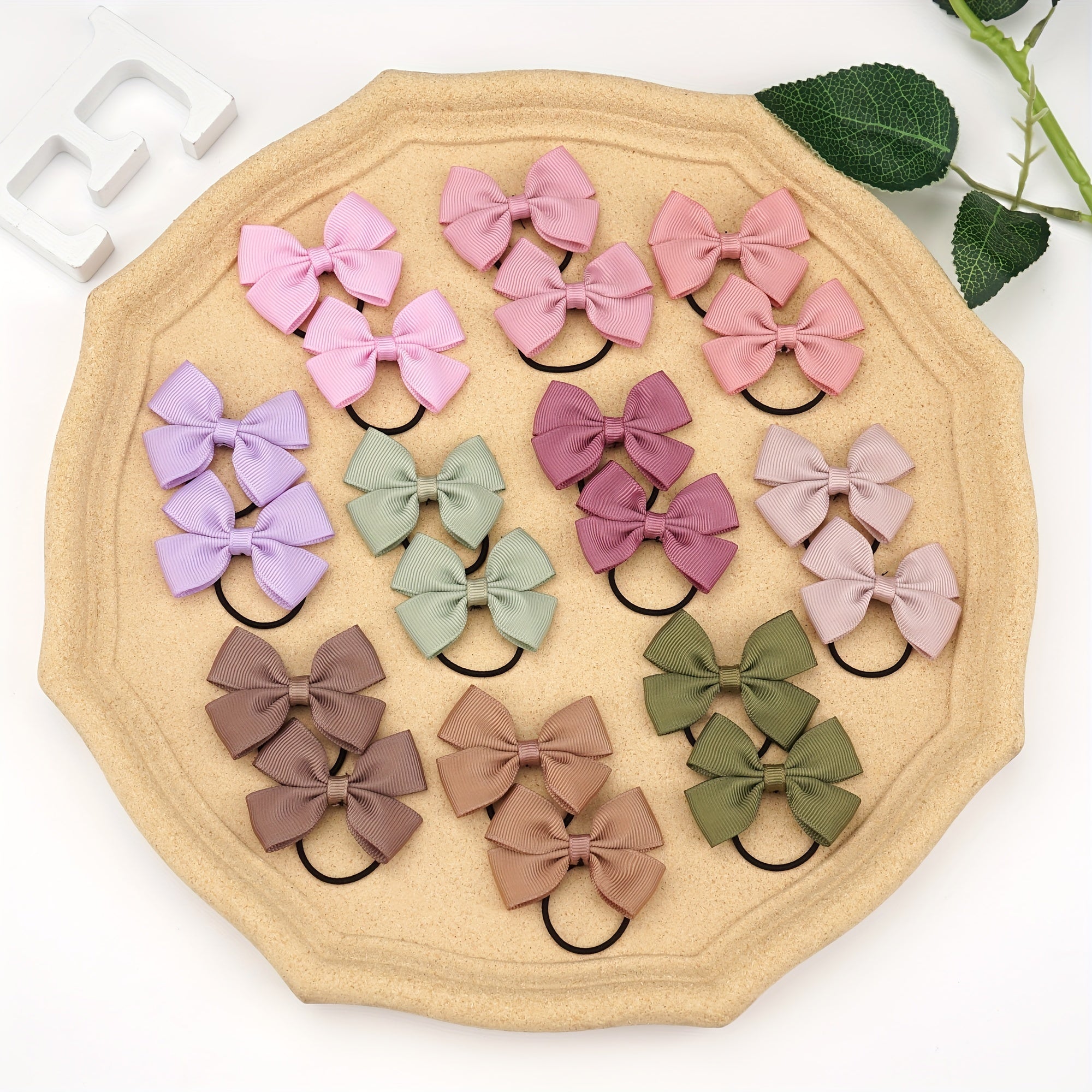5 Pack Bowknot Hair Ties for Girls