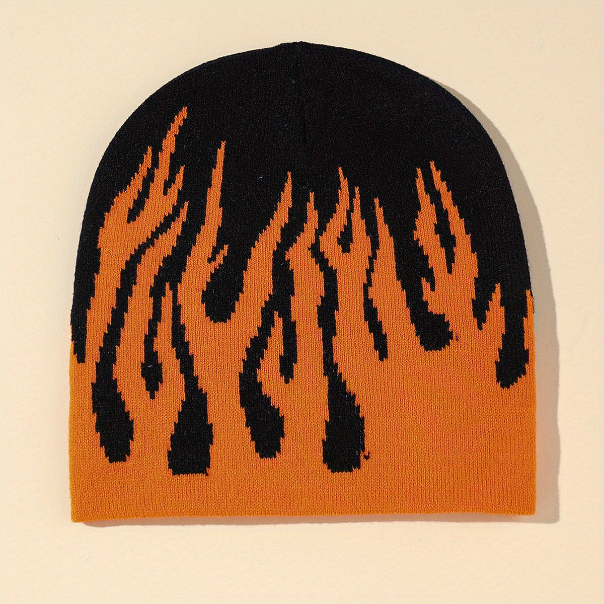 Flame Knit Beanie for Men