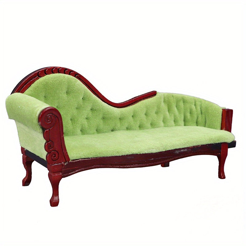 Mini Chaise Lounge Chair Sofa for Model Scenes