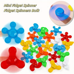 30 Mini Fidget Spinners Assorted Colors Relax Toys Party Classroom
