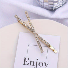 Cross Rhinestone Hair Clip Pin Bobby Pin Hair Slides Clip