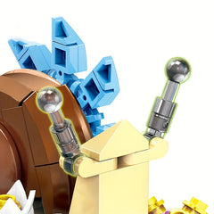 Creative Snail Building Blocks Set Animal Series Gift Cultivates Stacking Skills