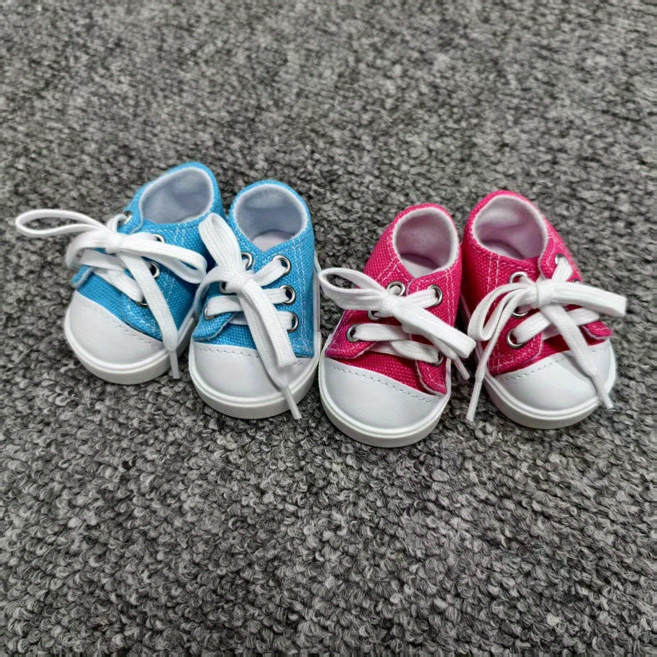 2pcs Lace Up Doll Shoes Canvas Shoes for Doll Outfits Enhances Look