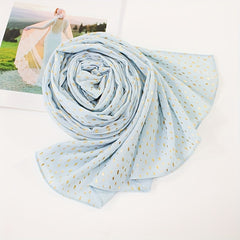Boho Solid Chiffon Hijab Sunscreen Turban Long Breathable Shawl