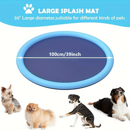 Non Slip Splash Pad For People And Dog Thicken Sprinkler Pool