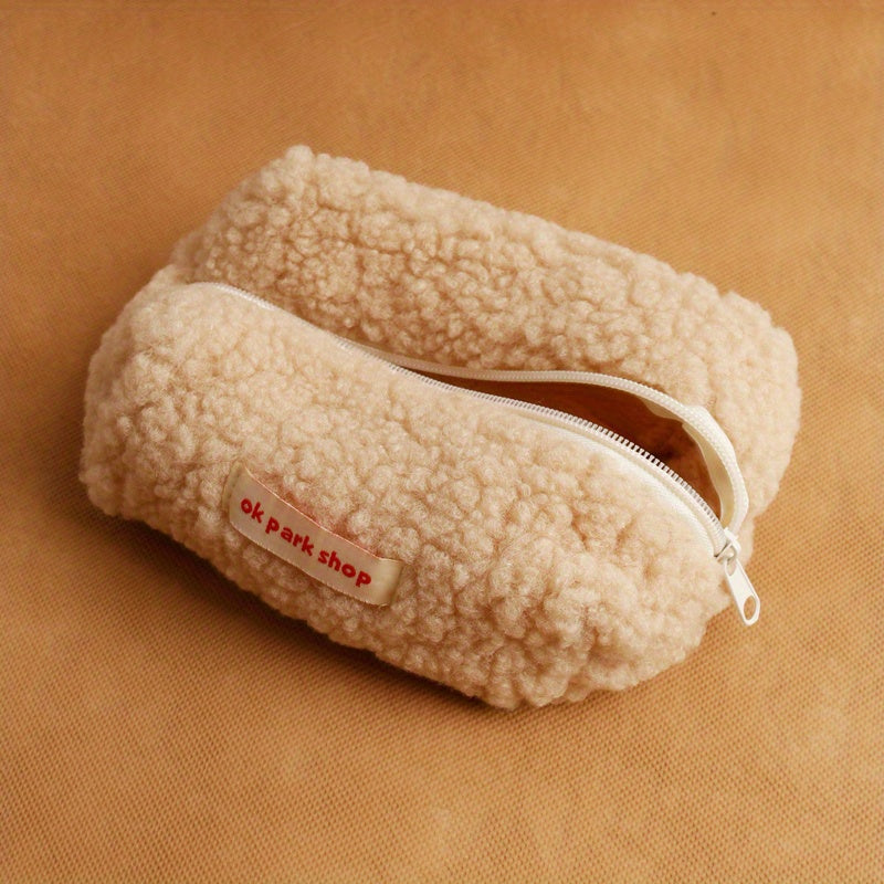 Large Plush Makeup Bag Y2K Accessories Cosmetic Organizer Travel