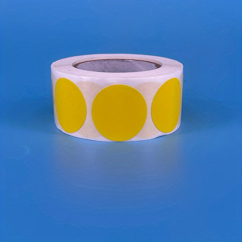 2 Round Colored Stickers Dot Adhesive Film Roll Packaging Label