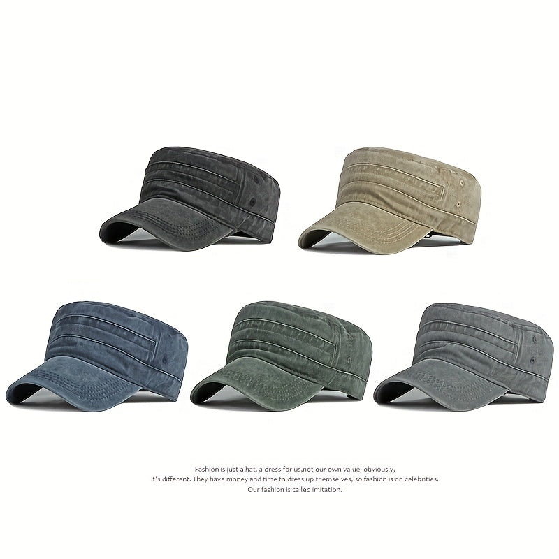 Casual Cotton Military Cap - Stay Stylish & Protected