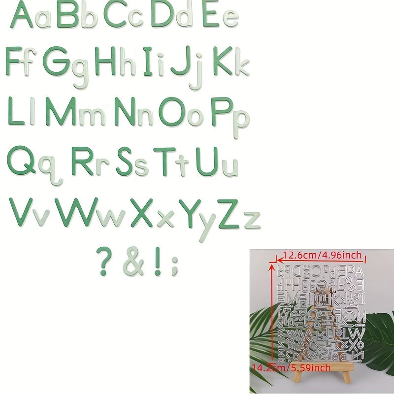 1pc English Letters Metal Cutting Die DIY Card Scrapbook Diary Decoration