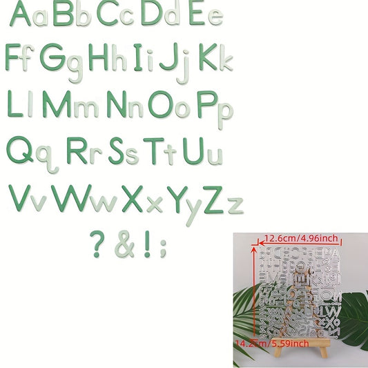 1pc English Letters Metal Cutting Die DIY Card Scrapbook Diary Decoration