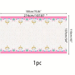 Disposable Unicorn Tablecloth for Unicorn Party Supplies