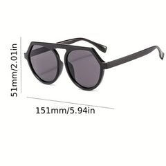 Y2K Top Bar Sunglasses For Women Men Anti Glare UV400
