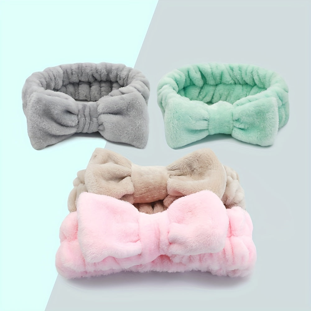 9pcs Women Hair Band Soft Coral Fleece Headband